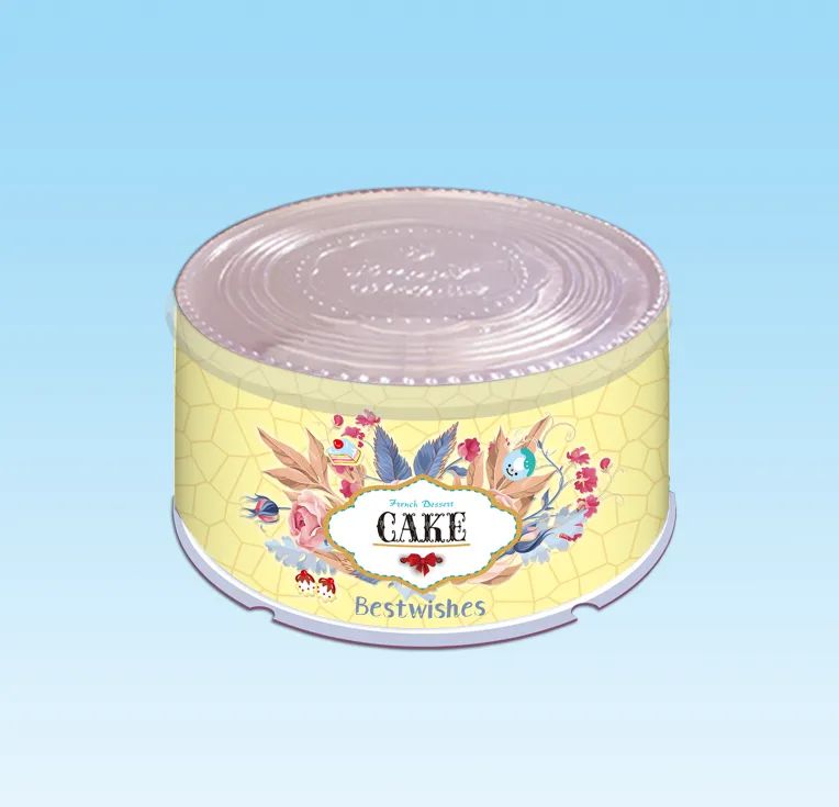 Round cake box